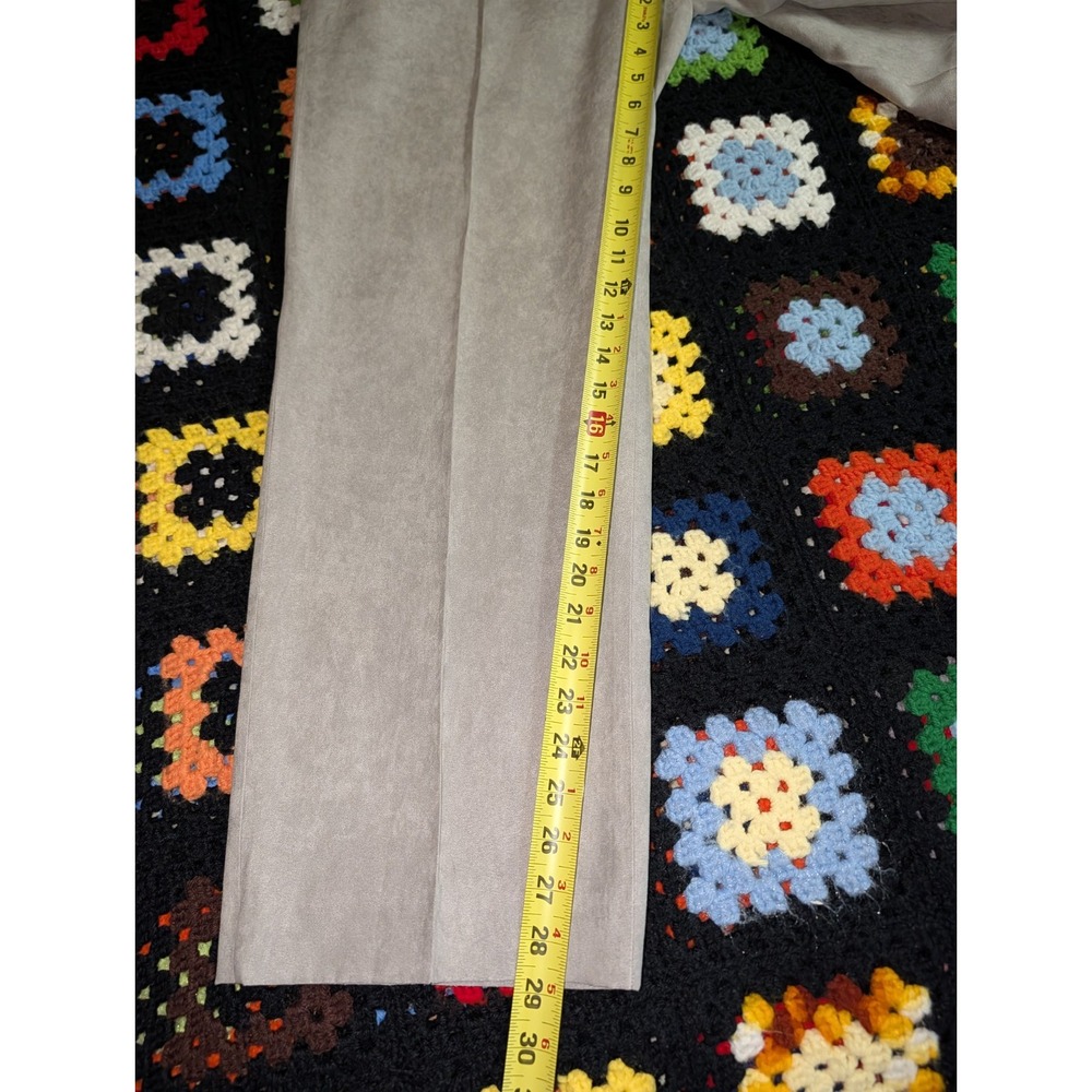 Vintage Pronti By Phita Pleaded 33X29 Micro Suede Pants - Picture 2 of 10
